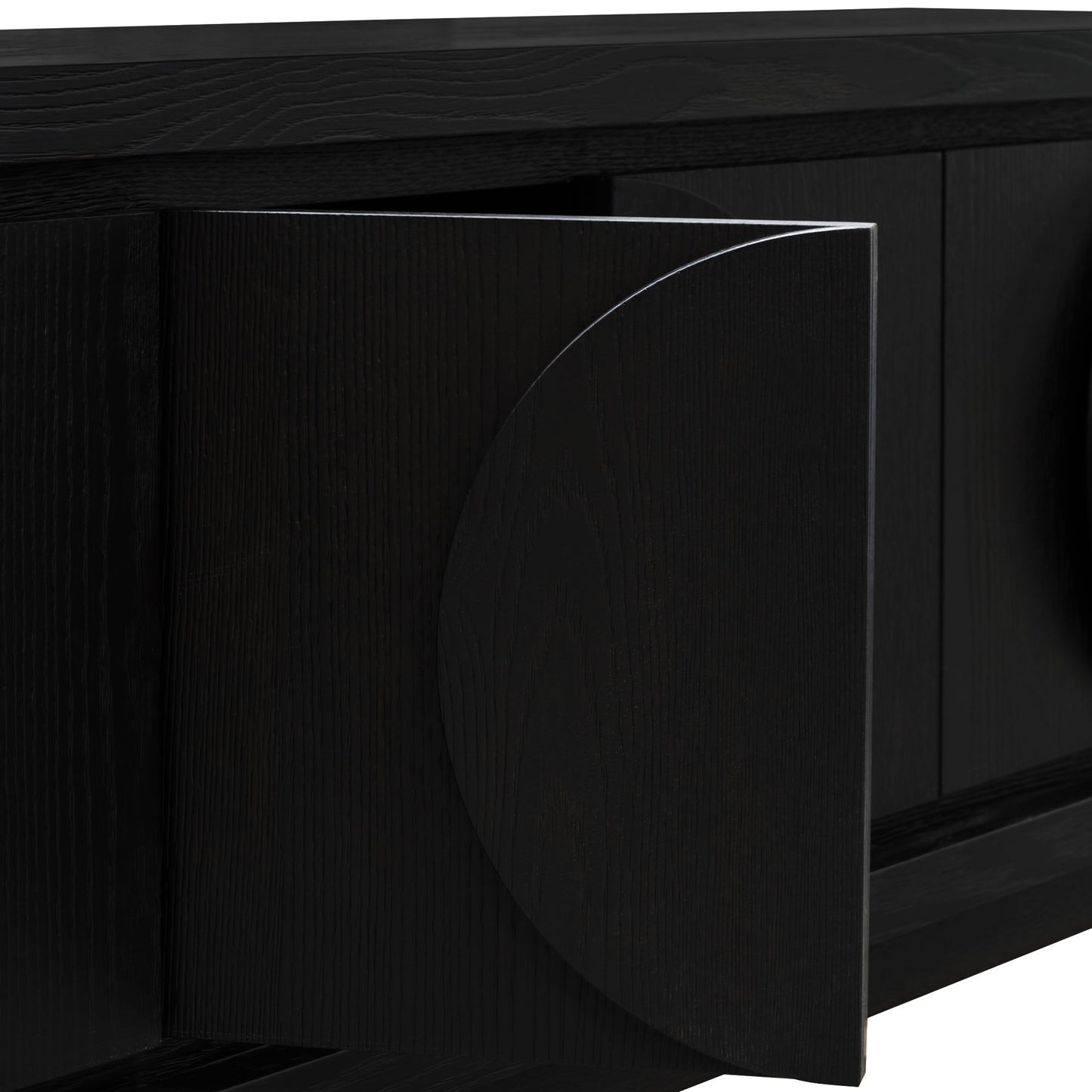 Riley 2m Entertainment TV Unit - Textured Espresso Black