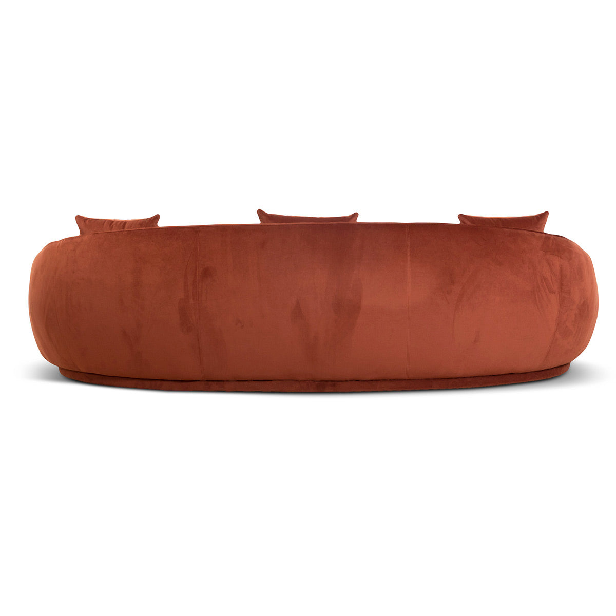 Nina Velvet 4 Seater Sofa - Rustic Orange