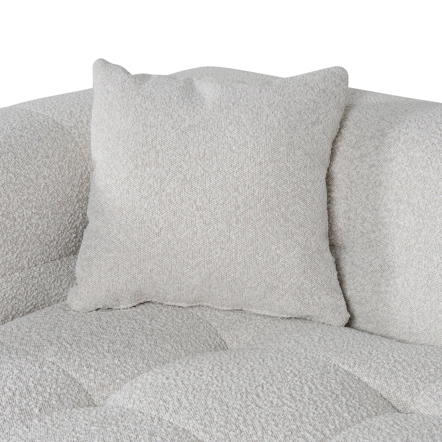 Ella - 4 Seater Right Chaise Sofa - Pearl Boucle
