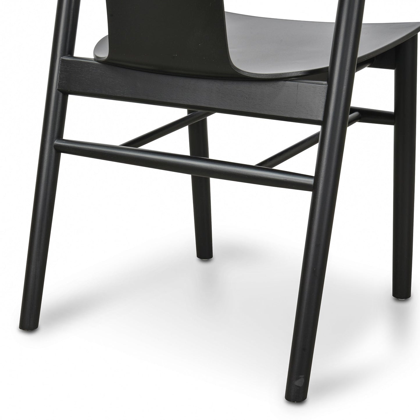 Luna Dining Chairs - Black Shell - Black Seat (Set of 2)