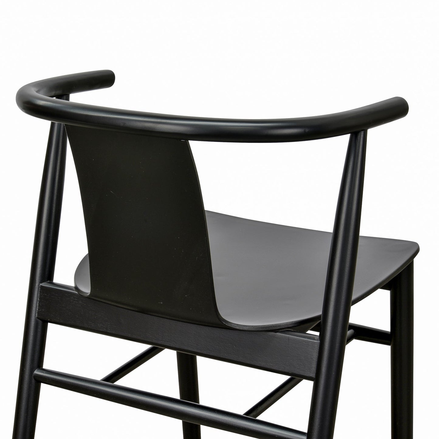 Luna Dining Chairs - Black Shell - Black Seat (Set of 2)