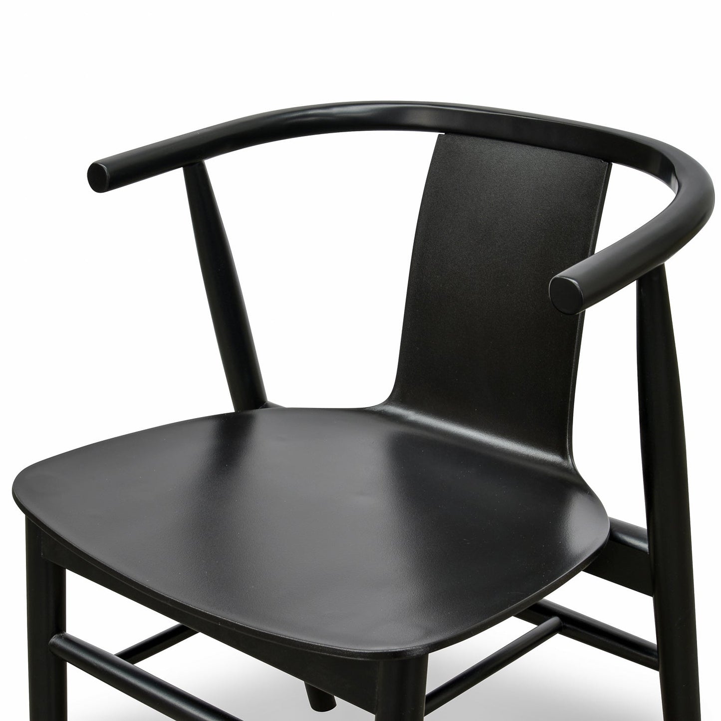 Luna Dining Chairs - Black Shell - Black Seat (Set of 2)